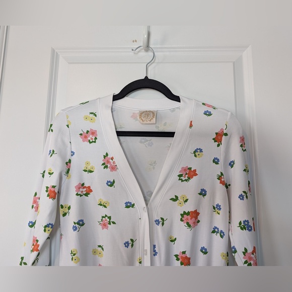 Beaufort Bonnet Company Long Sleeve Women’s Poppy’s Porch Floral Romper Small - Picture 2 of 11